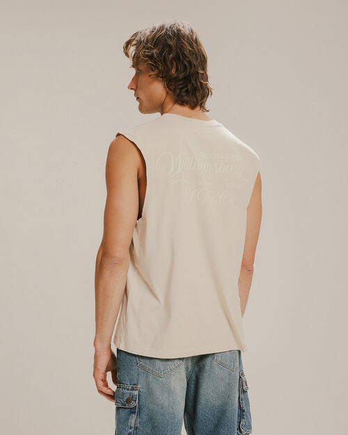 Playera Muscle Tee Beige